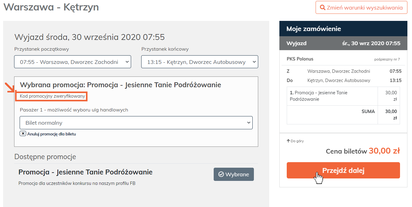 kod rabatowy na kursy PKS - cena zostanie obniżona w koszyku