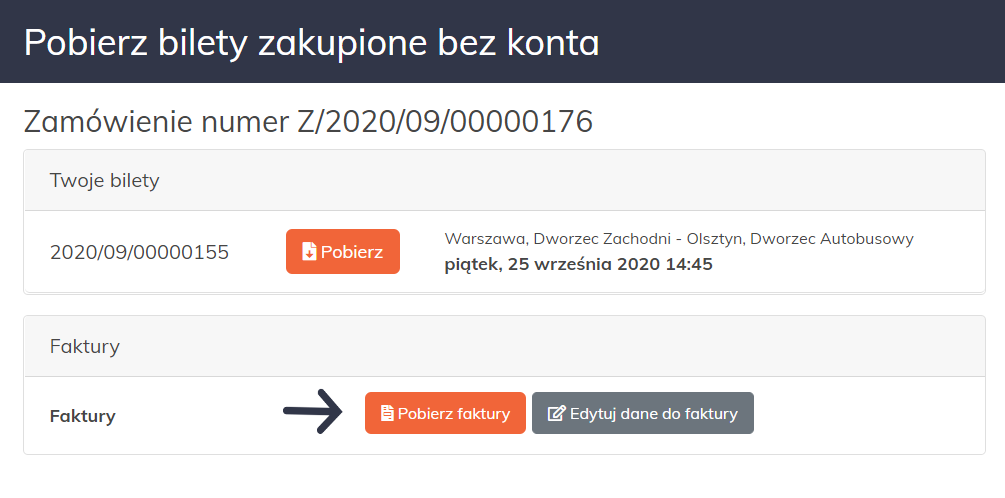 Gdzie znaleźć fakturę od Dworca Online