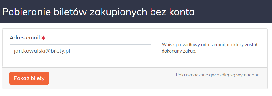 weryfikacja adresu e-mail w celu pobrania biletu z DworcaOnline