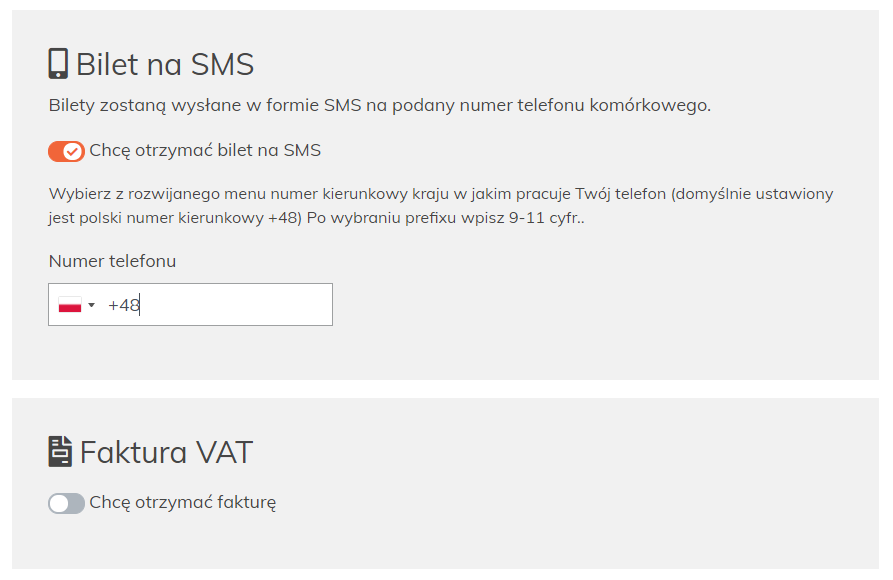 bilety autobusowe w formie SMS